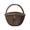 Hello Honey® 14" Brown Antique Finish Hand-Woven Wicker Basket